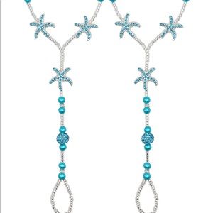 2pc. Pearl Barefoot anklet